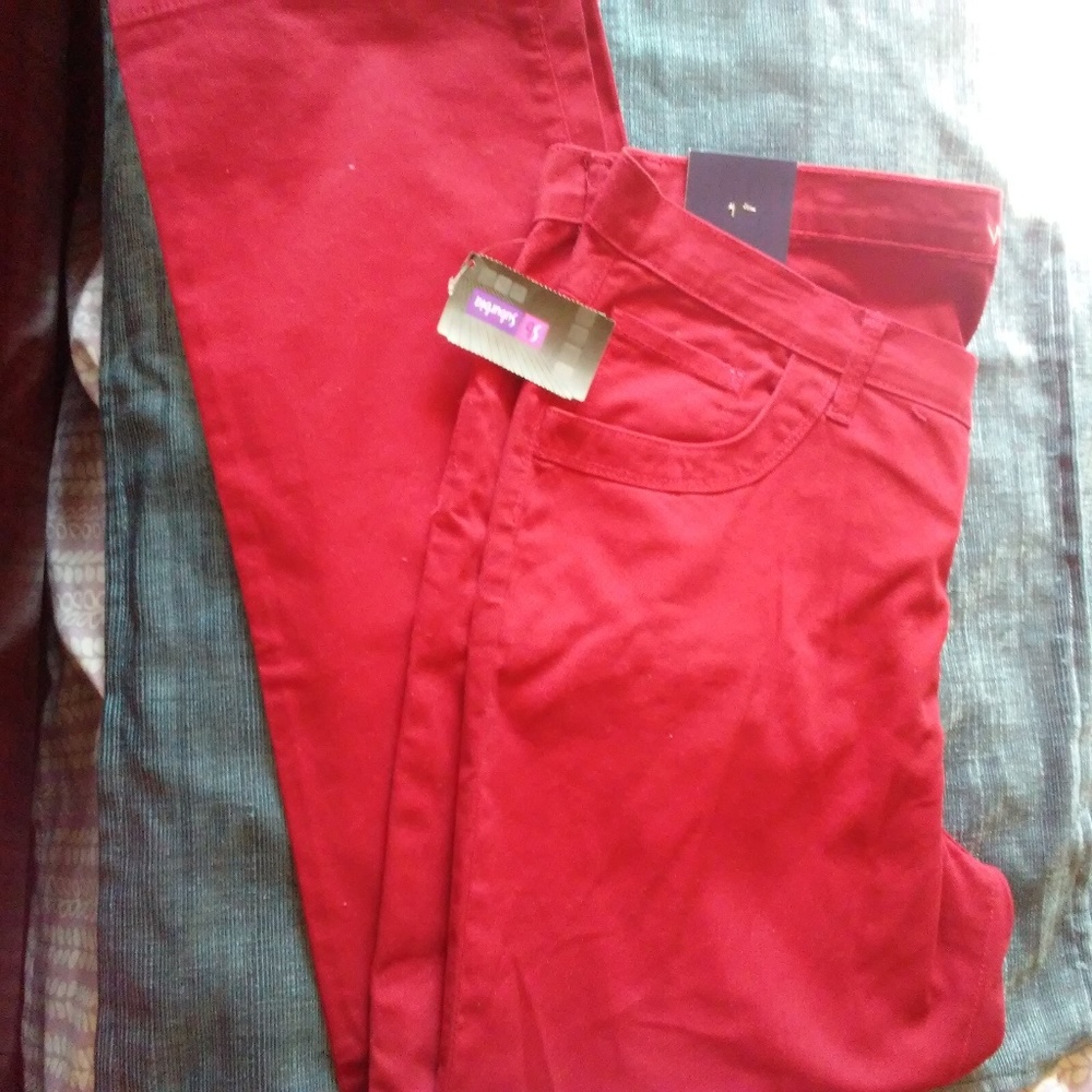 WEEKEND	WOMAN'S RED JEANS SIZE XL/40